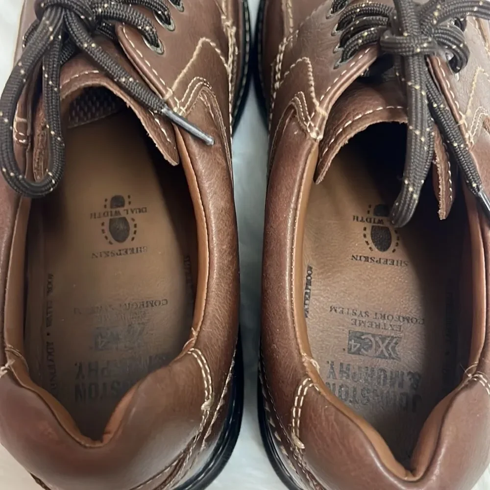 Johnston & Murphy Colvard Moc Toe XC4 Mahogany Leather Loafer‎ Size 9 B27